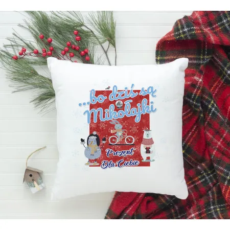 Poduszka BOŻE NARODZENIE Bo dziś są Mikołajki